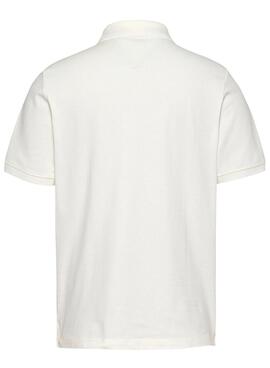 Polo Tommy Jeans Linear weiß für Männer