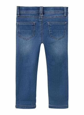 Jeans Name It Silas slim blau für Jungen.