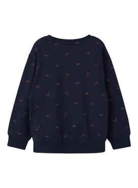  Sweatshirt Name It Troy marineblau für Jungen.