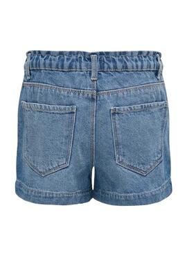  Shorts   Only Kogcomet mit weitem Bein in Blau für Mädchen.