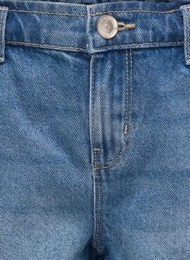  Shorts   Only Kogcomet mit weitem Bein in Blau für Mädchen.
