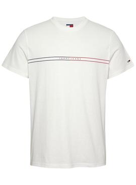 T-Shirt Tommy Jeans Graphic weiß für Herren