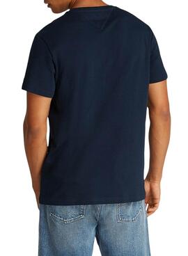 T-shirt Tommy Jeans Graphic   in Marineblau für Männer.