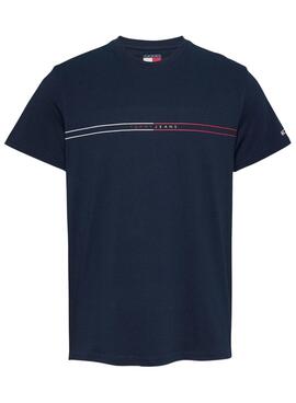 T-shirt Tommy Jeans Graphic   in Marineblau für Männer.