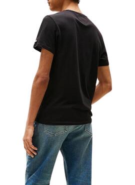 T-Shirt Tommy Jeans Graphic Schwarz für Herren.