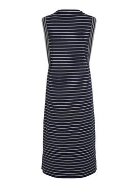 Kleid Vila Viveriana Marine Streifen für Frauen