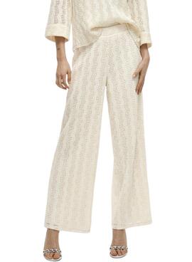 Hose Beige Vila Vilumena Beige für Damen.