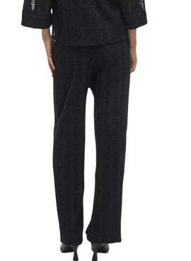 Hose  Vila Vilumena Schwarze für Frauen.