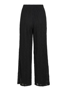 Hose  Vila Vilumena Schwarze für Frauen.