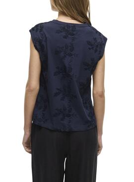 T-Shirt Vila Vinayla Marine für Frauen.