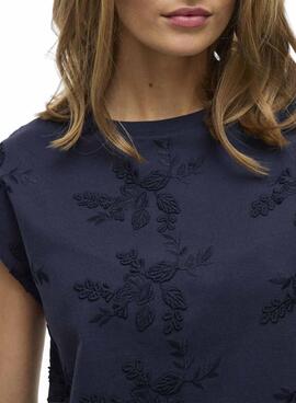 T-Shirt Vila Vinayla Marine für Frauen.