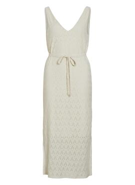 Kleid Vila Vimalina in beige für Frauen.