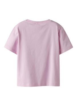 T-shirt Name It Frajane in rosa für Mädchen.