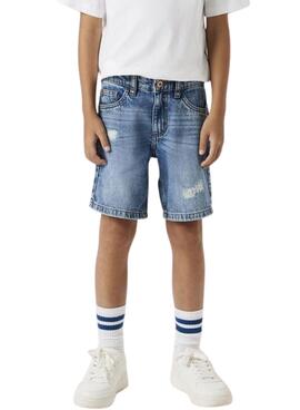Bermuda Name It Silas Loose Denim für Jungen