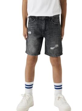 Bermuda Name It Silas Loose Jeans schwarz für Jungen