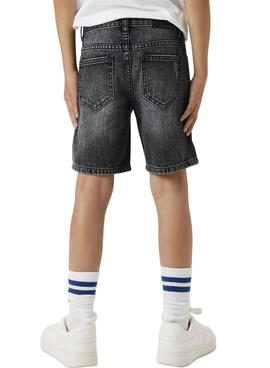 Bermuda Name It Silas Loose Jeans schwarz für Jungen