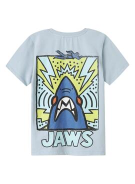 T-shirt Name It Makai Jaws blau für Jungen.