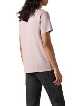 Levis Grundlagen T-Shirt in Rosa für Herren.