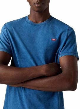 Levis Basic Blue T-shirt für Herren.