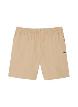 Shorts Lacoste Popelin beige für Herren
