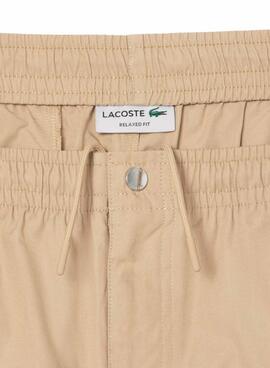 Shorts Lacoste Popelin beige für Herren