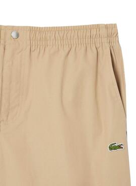Shorts Lacoste Popelin beige für Herren
