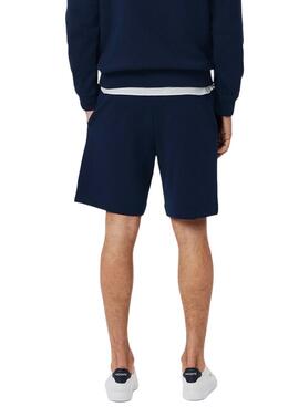 Kurze Lacoste Jogger in Marineblau für Herren.