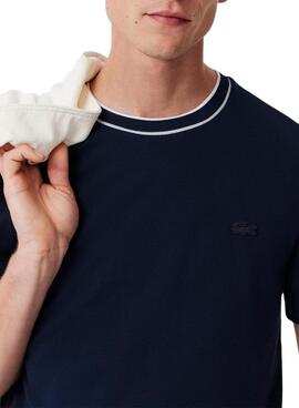 Lacoste Pique T-Shirt in Blau für Herren