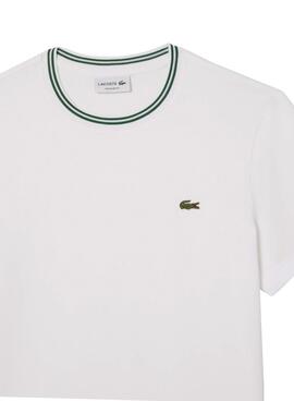 T-Shirt Lacoste Ribbed weiß für Herren