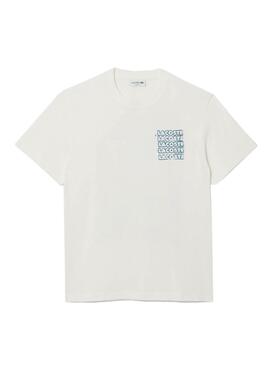 T-Shirt Lacoste Graphic weiß für Herren