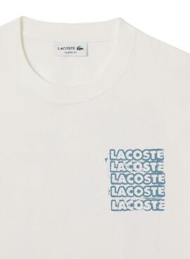 T-Shirt Lacoste Graphic weiß für Herren