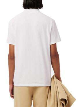 Polohemd von Lacoste mit weißen Rippenbündchen für Herren