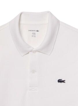 Polohemd von Lacoste mit weißen Rippenbündchen für Herren