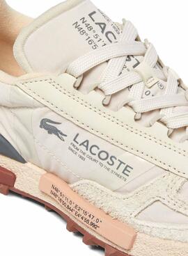 Turnschuhe Lacoste Elite in Beige für Frauen
