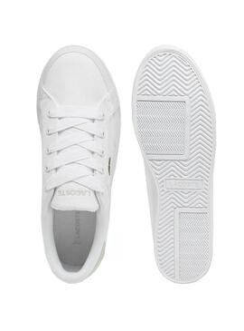 Sneakers   Lacoste Ziane weiß und grün für Frauen.