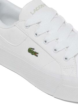 Sneakers   Lacoste Ziane weiß und grün für Frauen.