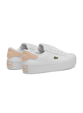 Sneaker Lacoste Ziane in Weiß und Rosa für Frauen