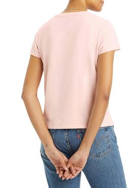T-shirt Levis Perfect Tee   in Rosa für Frauen.