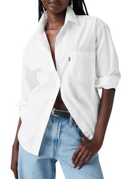 Hemd Levis Harlie weißes  für Frauen.