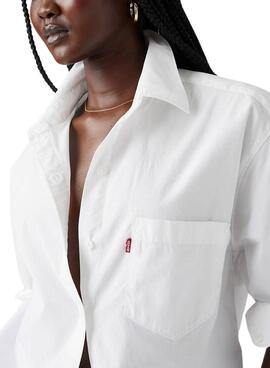 Hemd Levis Harlie weißes  für Frauen.