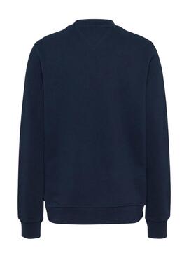  Sweatshirt  Tommy Jeans Essential Logo in Marineblau für Damen