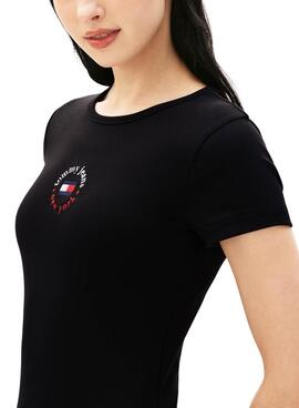 Kleid Tommy Jeans Bodycon Schwarz für Frauen