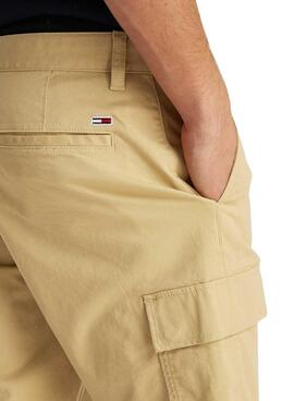 Bermudas Tommy Jeans Scanton Cargo beige für Herren