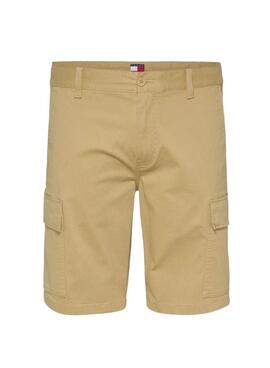 Bermudas Tommy Jeans Scanton Cargo beige für Herren
