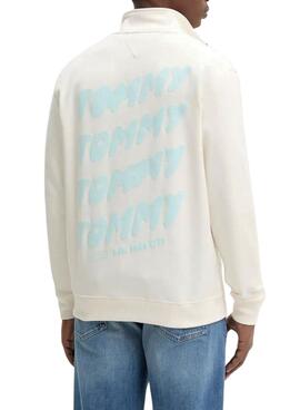 Tommy Jeans Bubble Kapuzenpullover in Beige für Herren