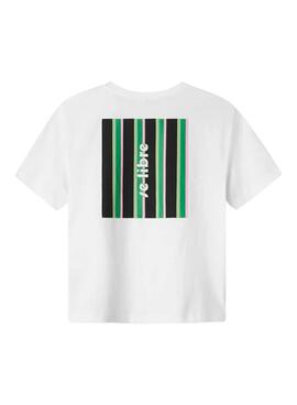 T-Shirt Name It Falaura Regular weiß grün Kinder
