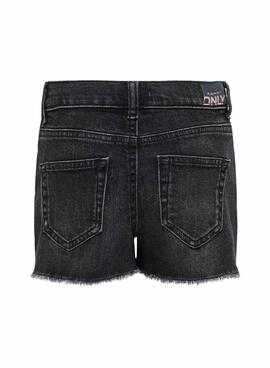 Kurze Hose Nur Kinder Kogrobyn Denim Schwarz für Mädchen.