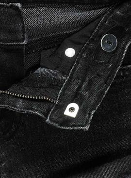 Kurze Hose Nur Kinder Kogrobyn Denim Schwarz für Mädchen.
