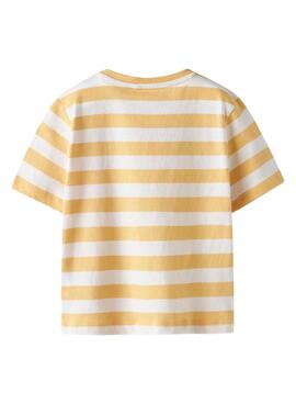 T-shirt Name It Fridy Streifen gelb für Jungen