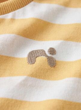 T-shirt Name It Fridy Streifen gelb für Jungen